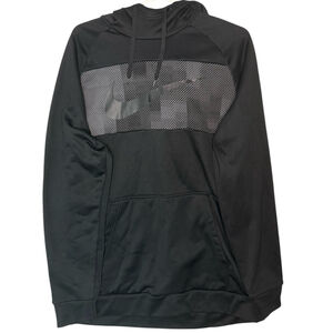 Nike Mens Sweatshirt Size Large Black Dri-Fit Hoodie Pullover Standard Fit